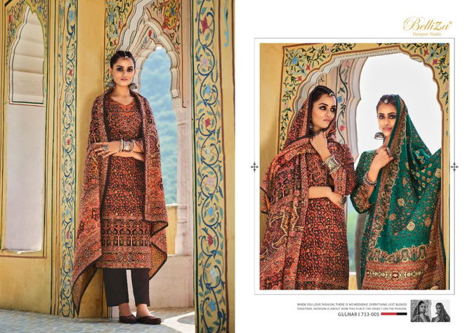 Belliza Gulnar Premium Pashmina New Fancy Exclusive Wear Printed Dress Material Collection